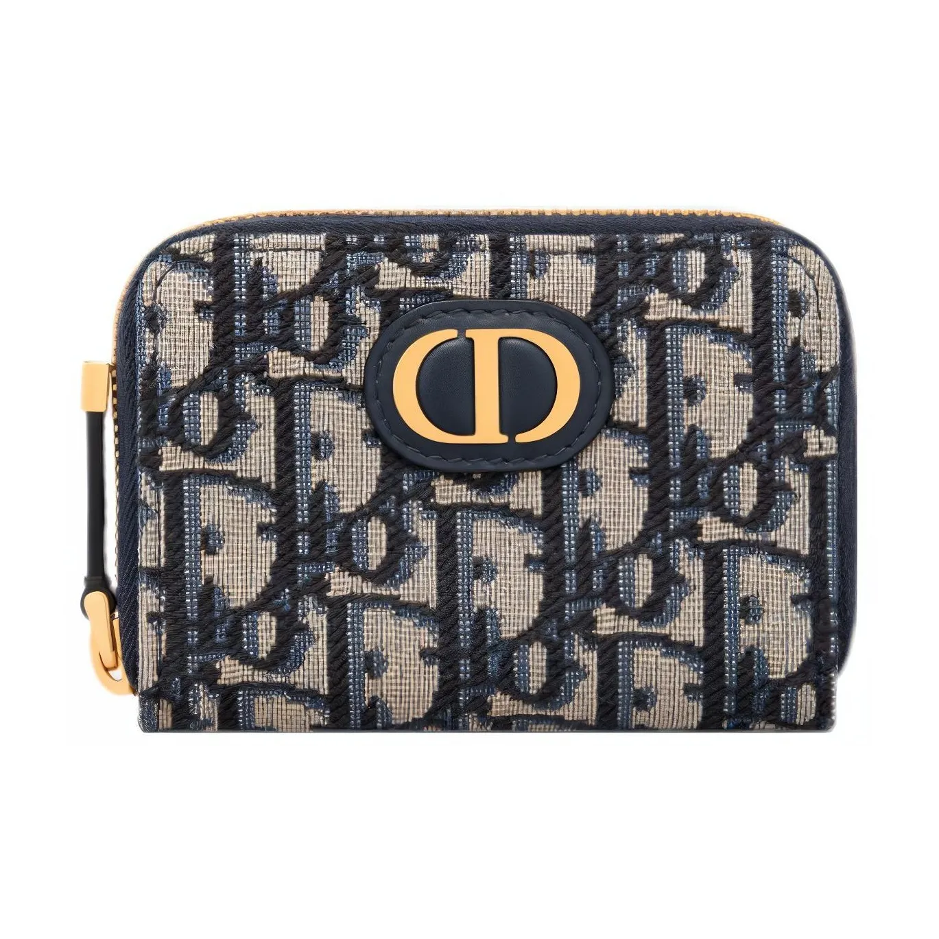 DIOR 30 Montaigne Fabric Coin Purse Card Holder, Wallet Trumpets Women's Blue