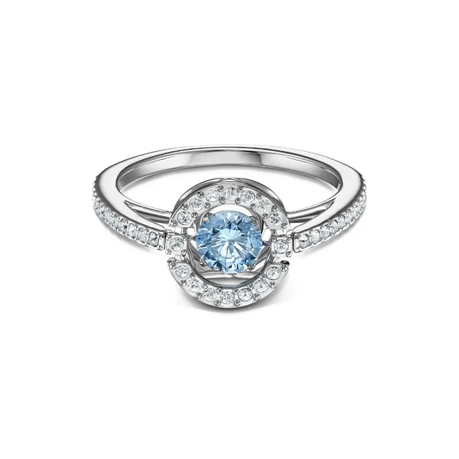 Swarovski Rhodium Plated Rings Women's Blue