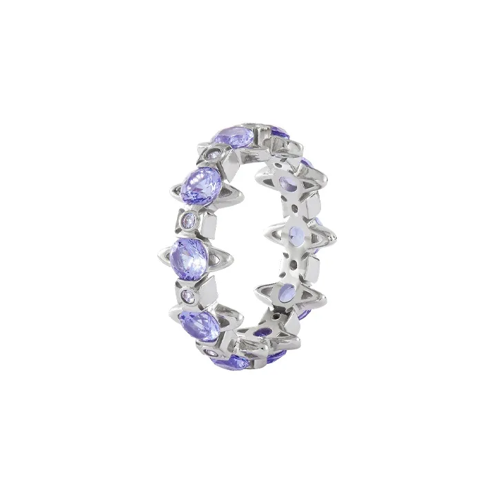 Vivienne Westwood Recycled Silver Rings Women's Purple