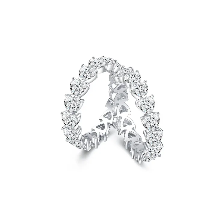 Love Link Сплав Кольца Унисекс Серебристо-белый