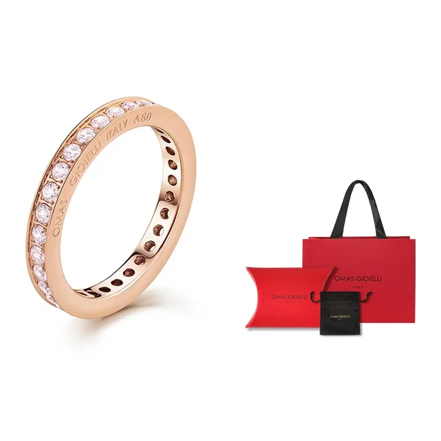 OMAS GIOIELLI Стальные Кольца Унисекс Розовое Золото