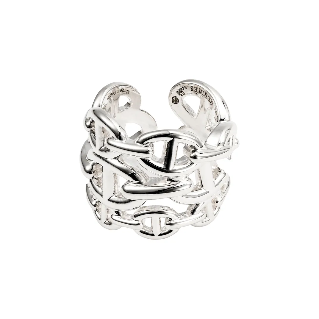 HERMES 925 Sterling Silver Rings Women's