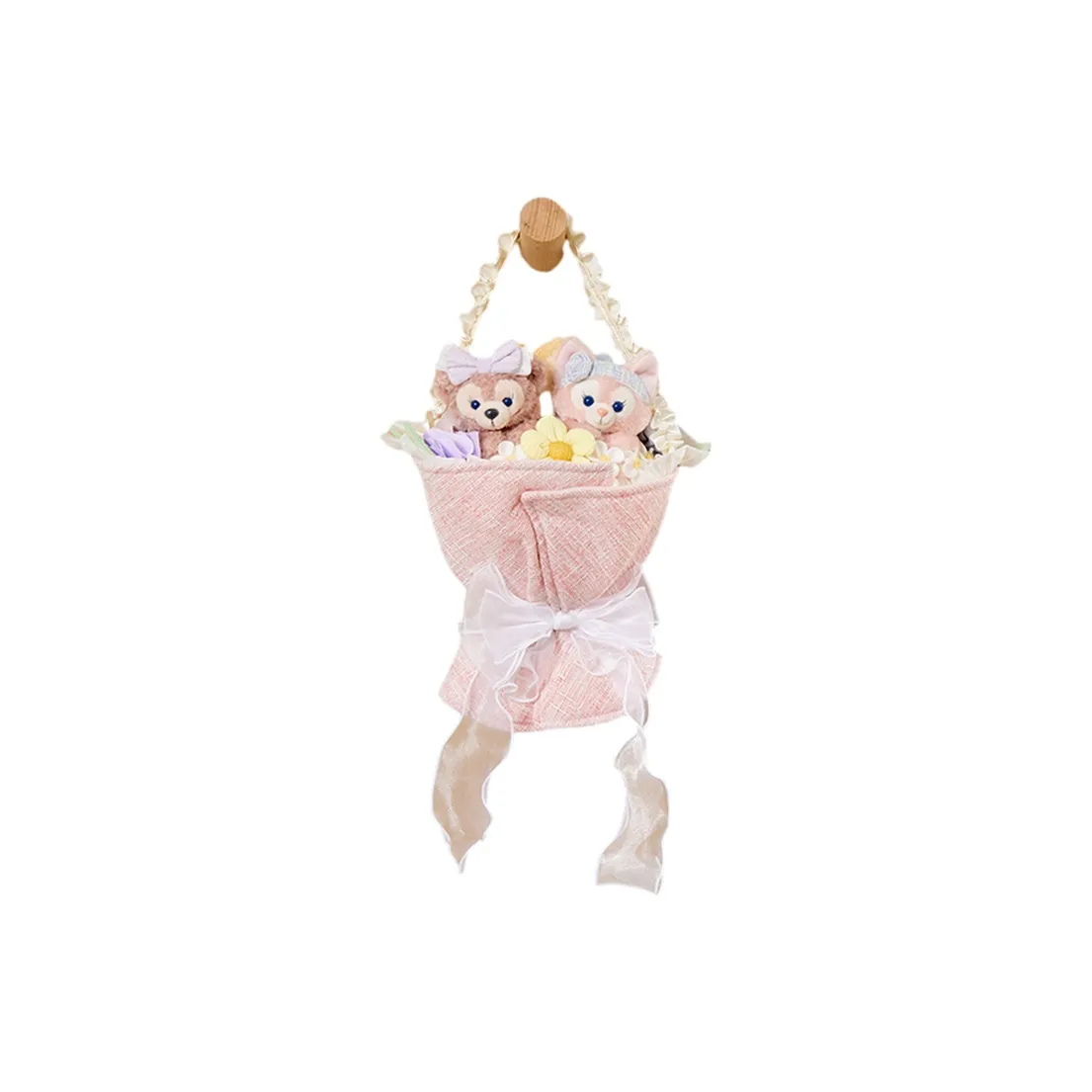 Disney 2024 Spring Duffy And Friends Collection ShellieMay LinaBell Bouquet Door Decoration Doll Products