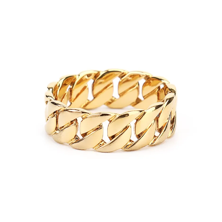 MUSTKOO Медные кольца золотые унисекс