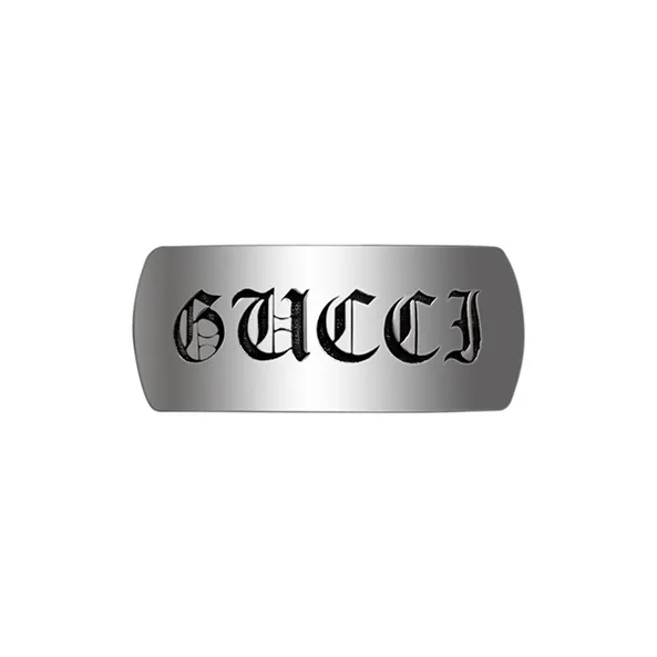 GUCCI 925 Sterling Silver Rings Men's Silver