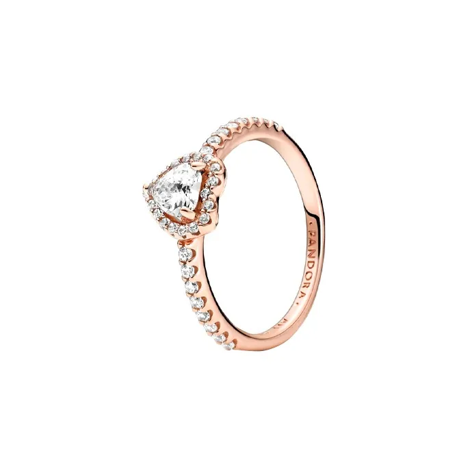 Pandora Copper Silver Alloy Rings Women's Rose Gold