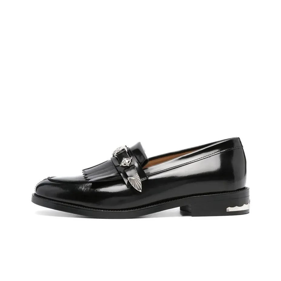TOGA VIRILIS Stud-embellished Leather Loafers