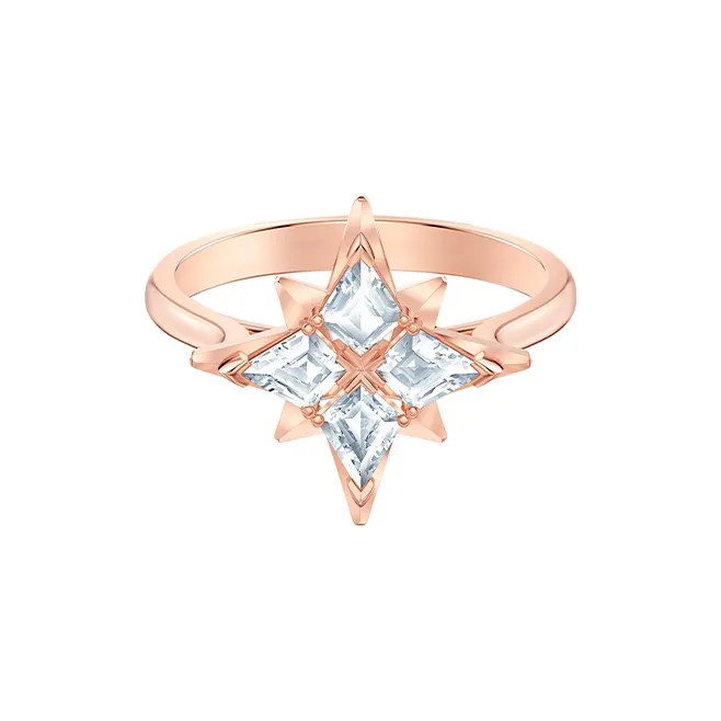 Swarovski Искусственный кристалл Кольца Женские Розовое золото