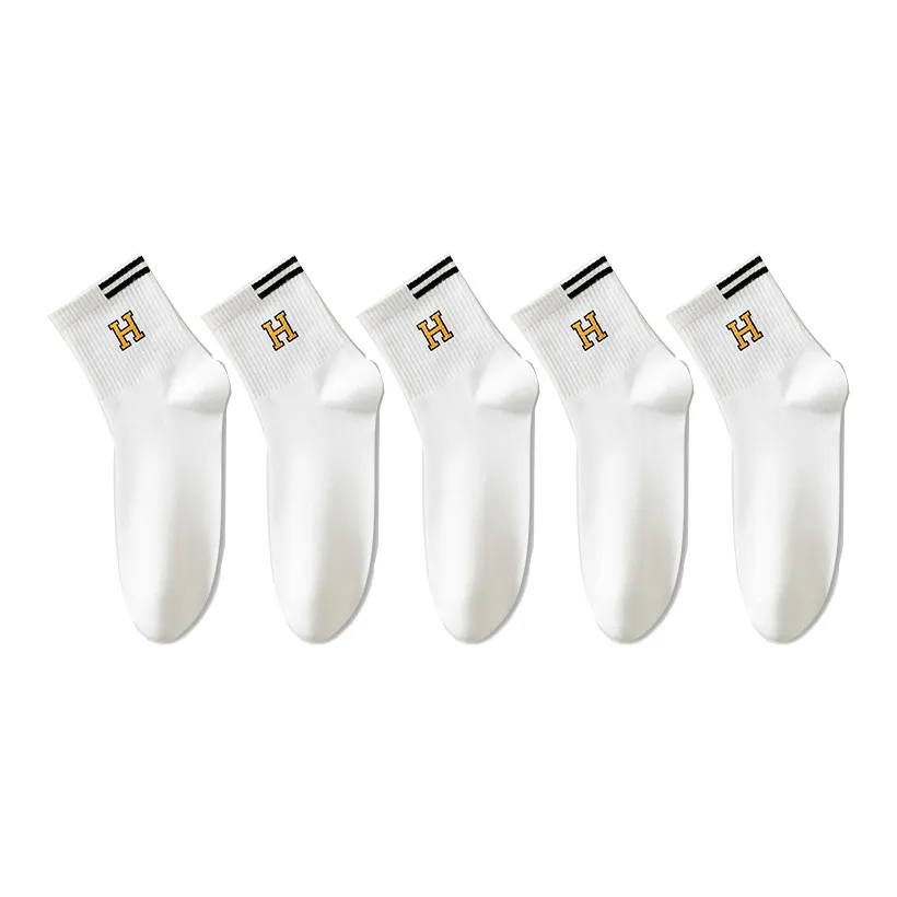 Jean West Mid Calf Socks Men's 5 Pack