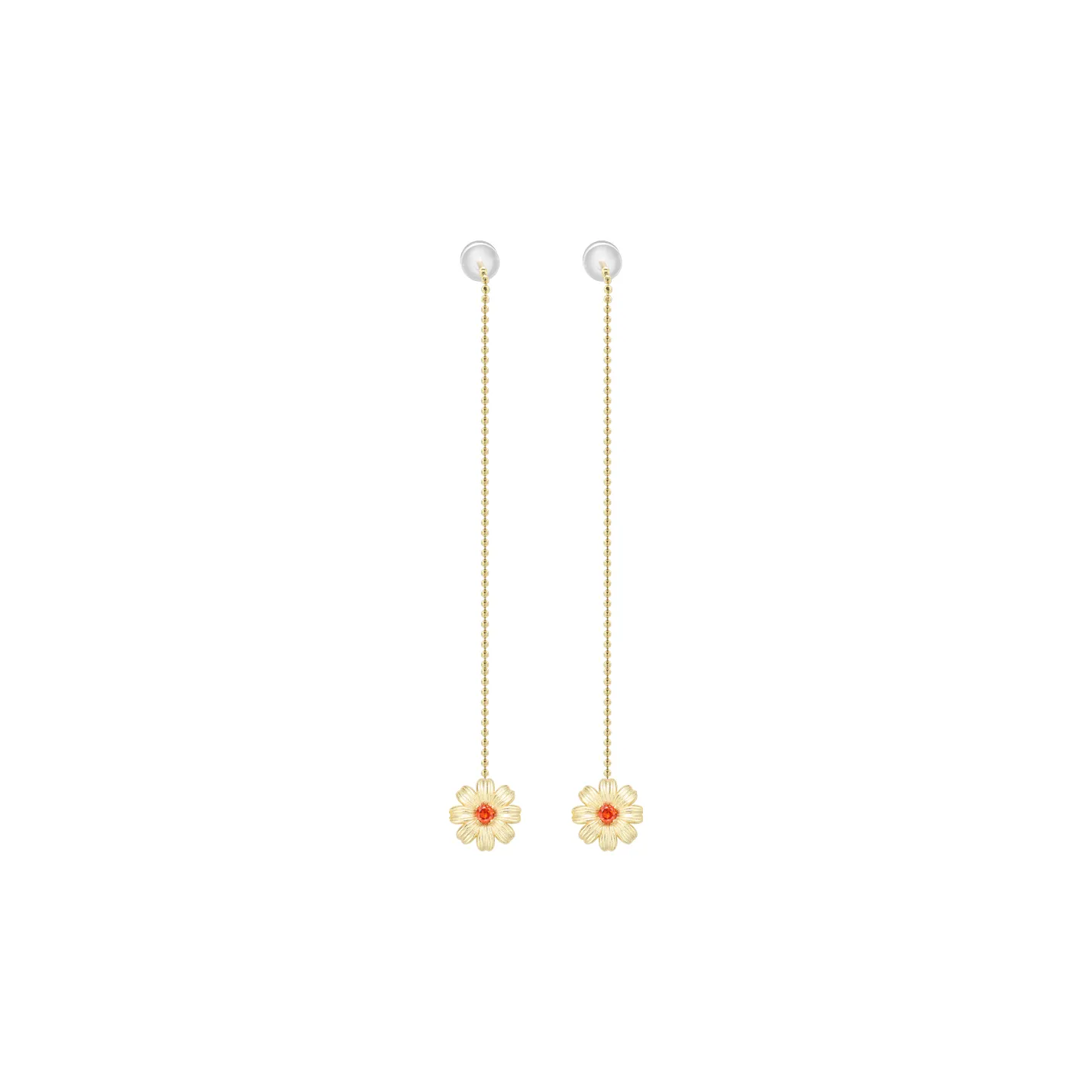 Narcii 925 Sterling Silver 18K Gold Plated Drop Earrings Unisex
