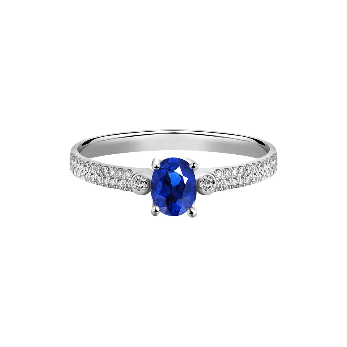 MOZART 18K Gold Diamond Colorful Gem Rings Women's