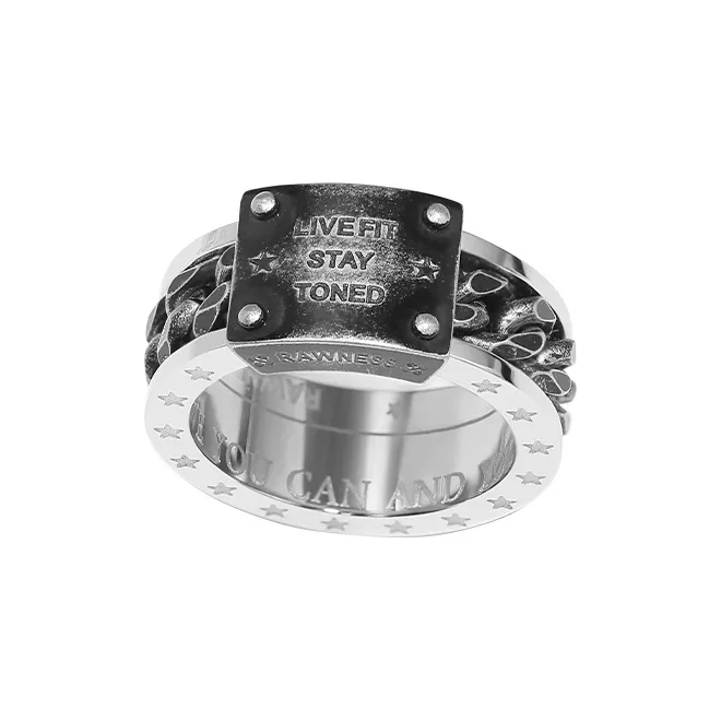 RAWNESS Кольца из титанового стального сплава Мужские