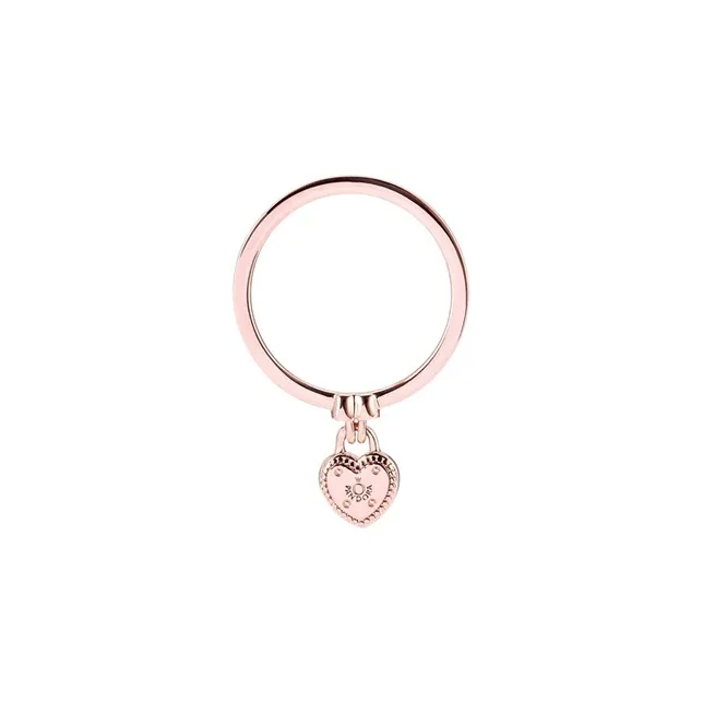 Pandora Copper Silver Alloy Rings Women's Rose Gold