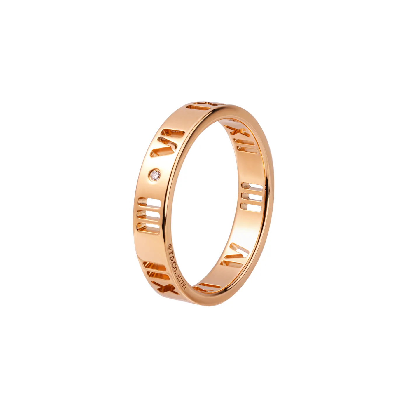 TIFFANY & CO. 18K Rose Gold, Diamond Rings Unisex