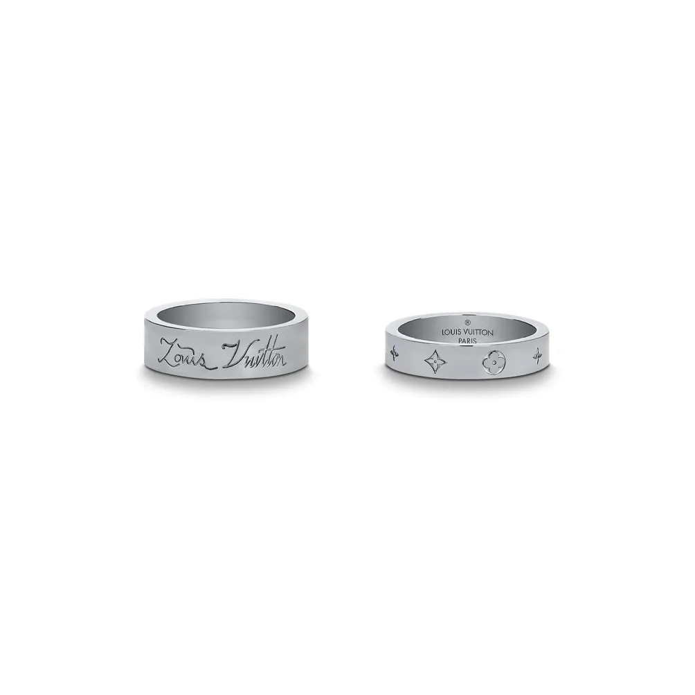 LOUIS VUITTON 925 Sterling Silver Rings Sofia Silver