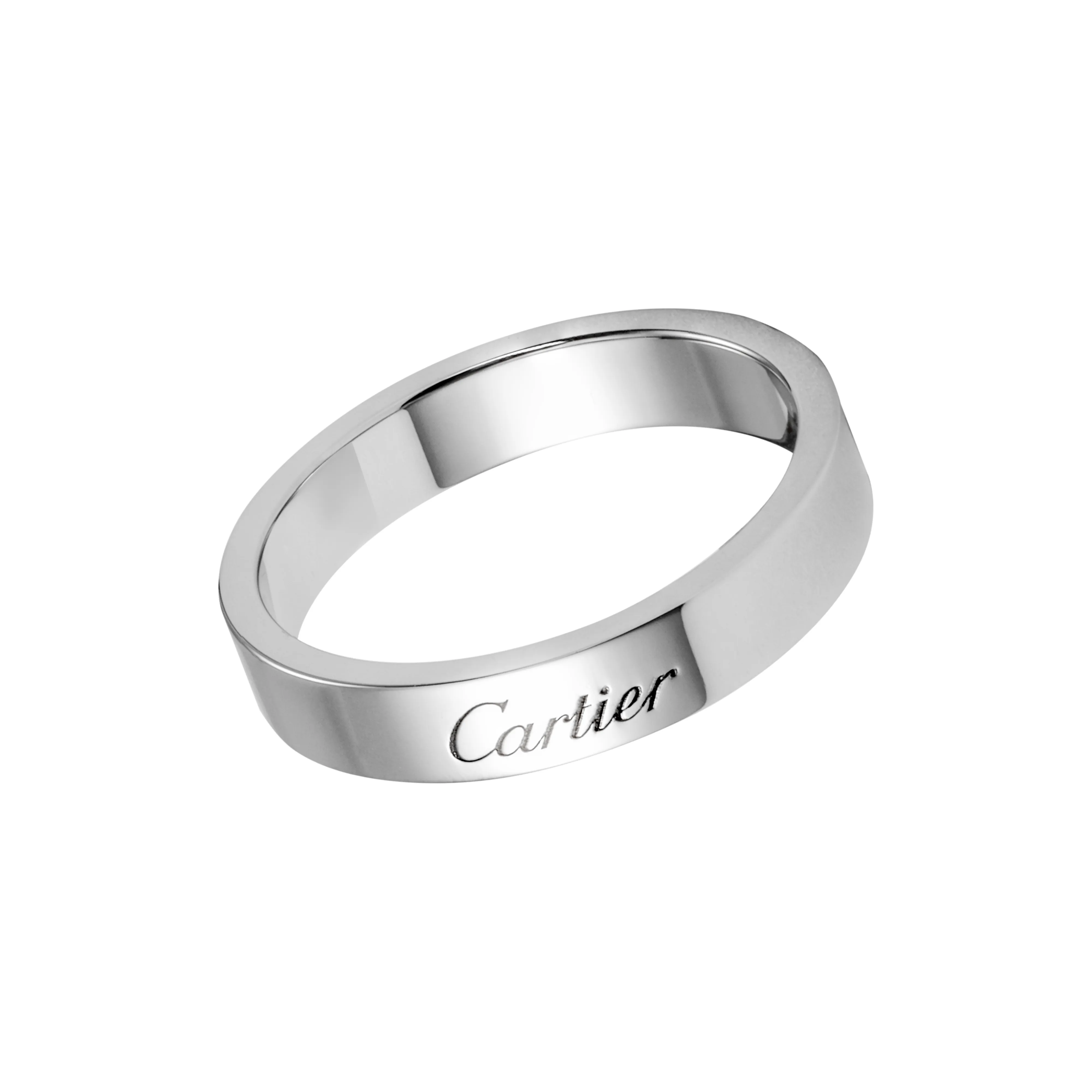 CARTIER C De Cartier Collection Platinum Rings Unisex
