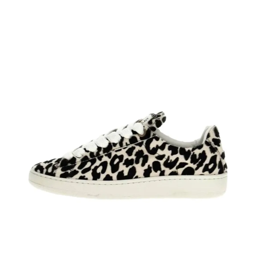 Lanvin Low Top Skateboard Shoes Men's Beige Black