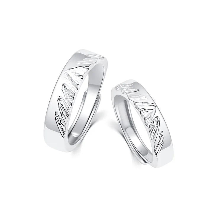 ZKY Кольца Серебристый + коробка Унисекс