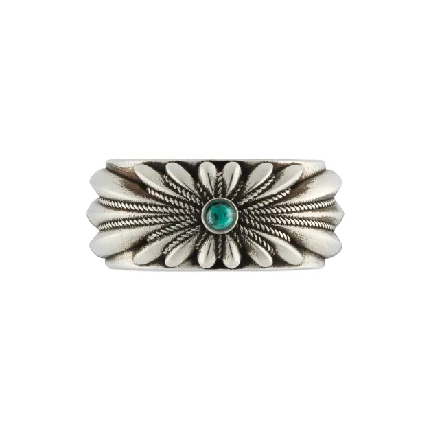 GUCCI 925 Sterling Silver Rings Women's Silver