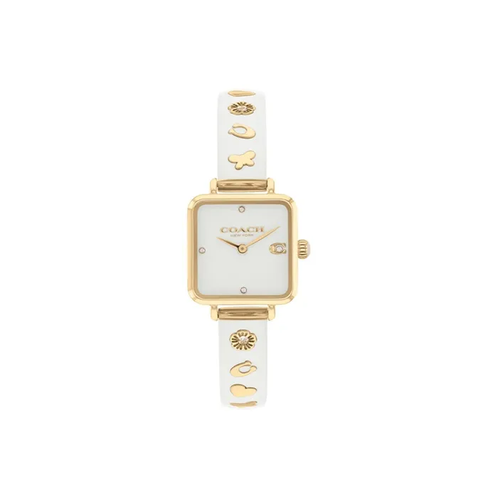 COACH Кварцевый механизм Женские часы 22 мм Белый