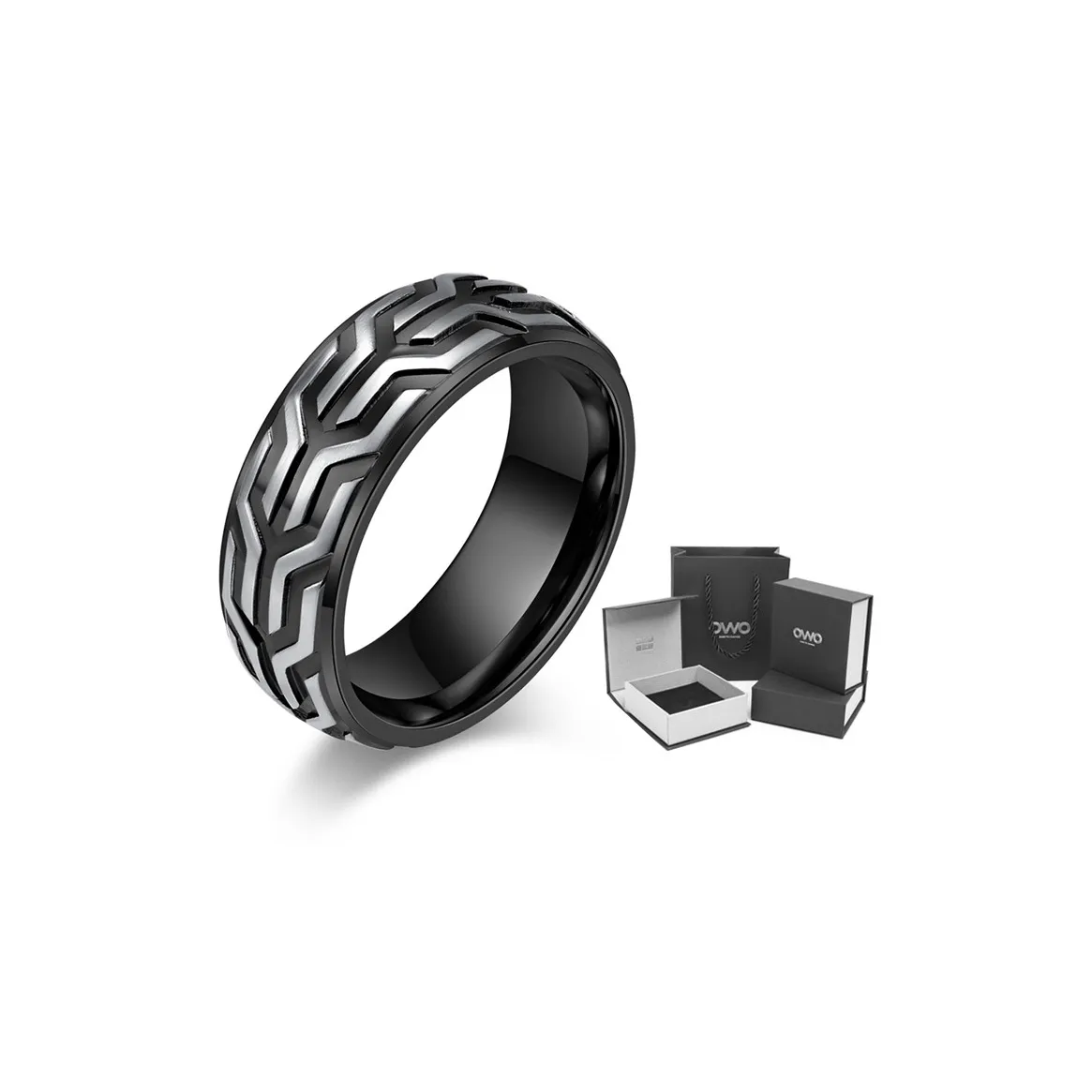OWO Кольца из титанового стального сплава для мужчин