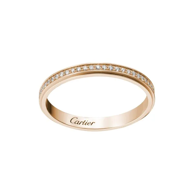 CARTIER D'Amour Collection 18K Rose Gold Rings Unisex