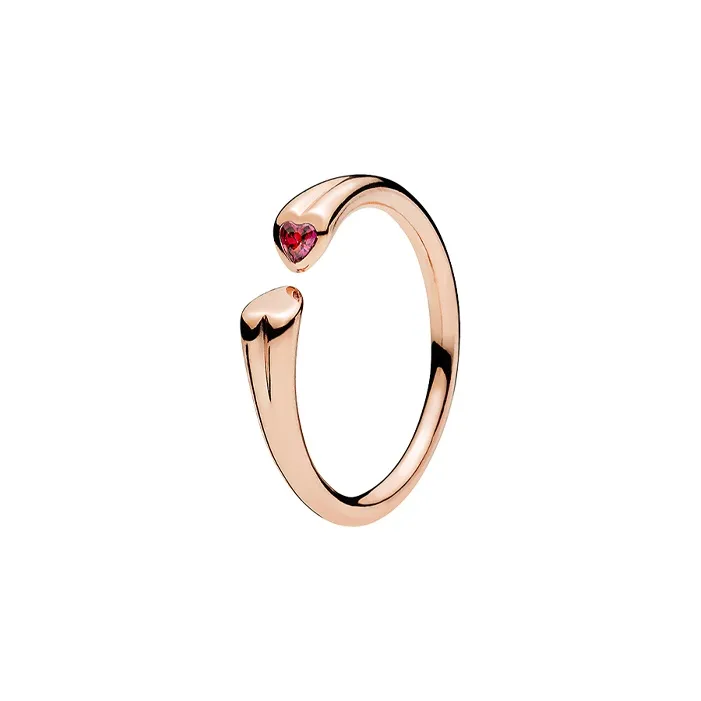 Pandora Copper-Silver Alloy Rings Women's Rose Gold