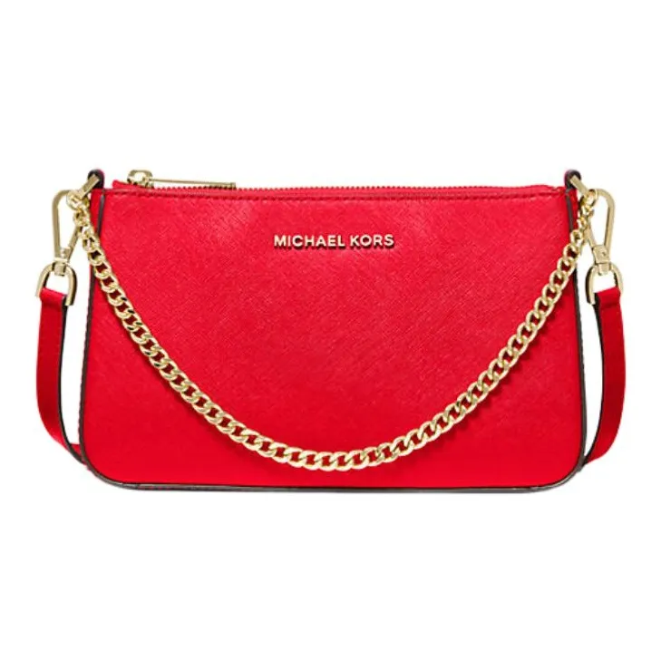 MICHAEL KORS Jet Set Кожа Конверт Сумка через плечо Средняя Женская Красная