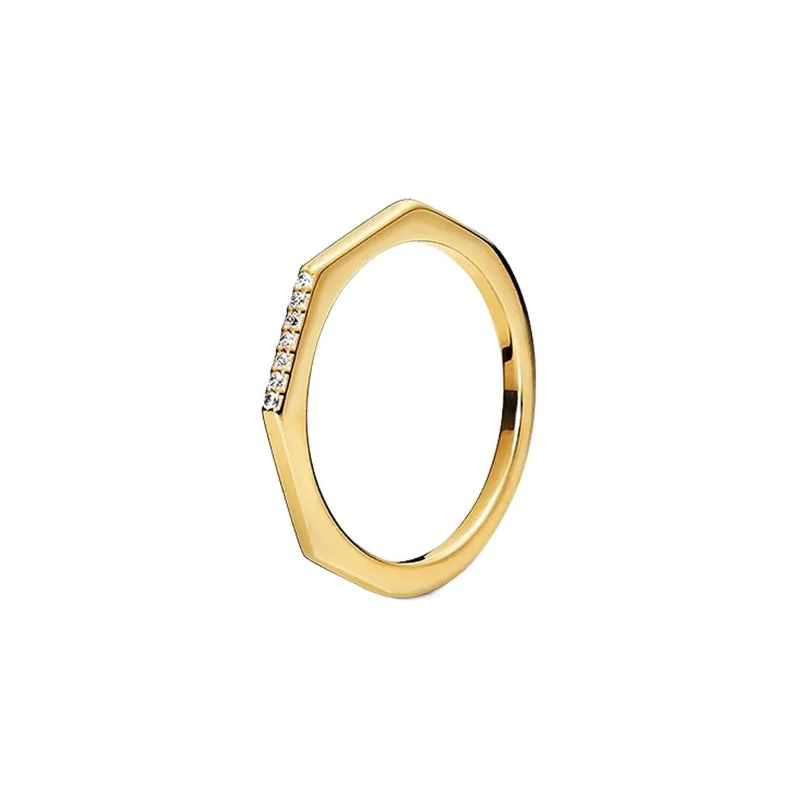Pandora 925 Sterling Silver With 18K Gold Rings Unisex