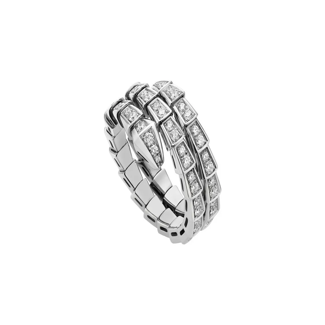 BVLGARI Serpenti Series Diamond Rings Women's