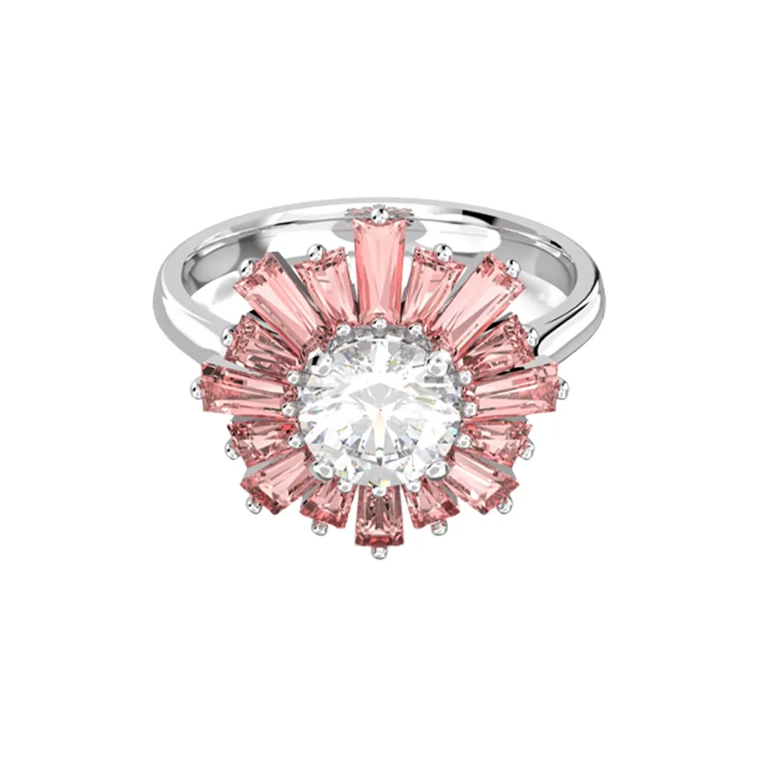 Swarovski Sunshine Synthetic Cubic Zirconia Rings Women's Pink