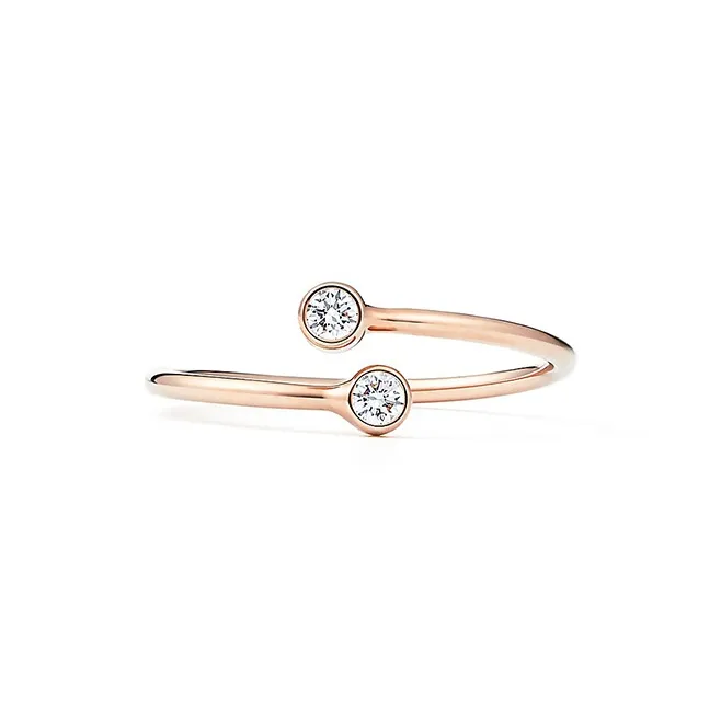 TIFFANY & CO. Elsa Peretti® 18K Rose Gold Rings Women's Rose Gold