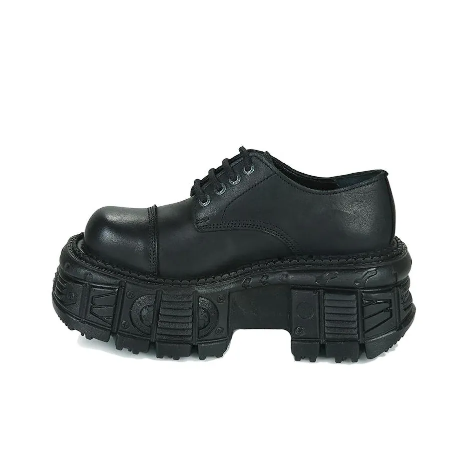 NEW ROCK Wear-Resistant Low-Top Casual Shoes Unisex Black