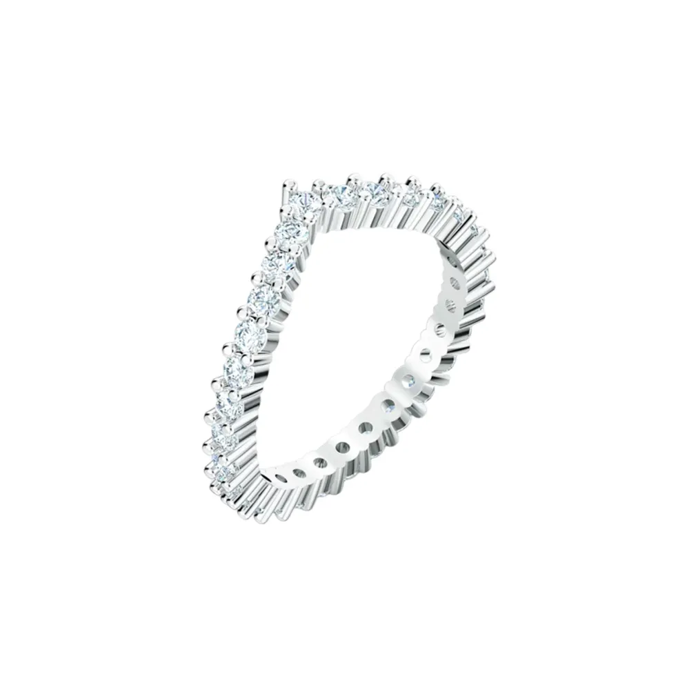 Swarovski Rhodium Plated Rings Women's White Gold Plated