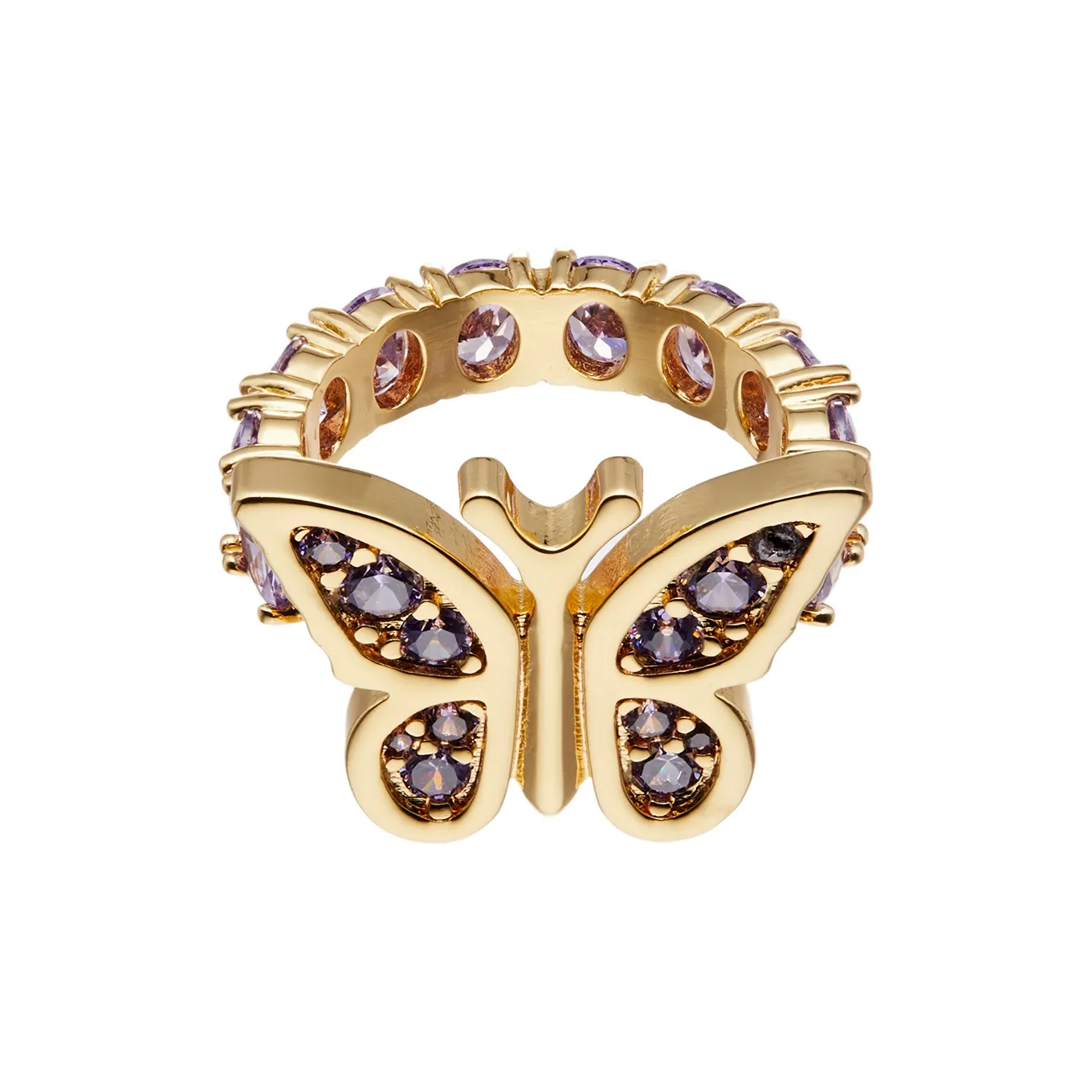STUGAZI Copper Plated With 24k Zircon Rings Unisex