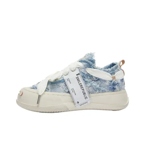 SMILEREPUBLIC Laugh Series Кеды Low Top Сине-белый Унисекс