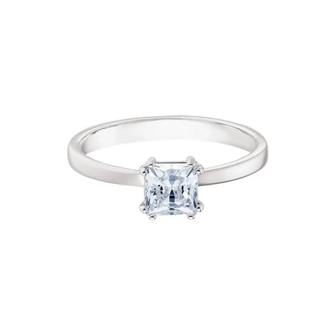 Swarovski Attract Metal Rings Women's White Gold Plated