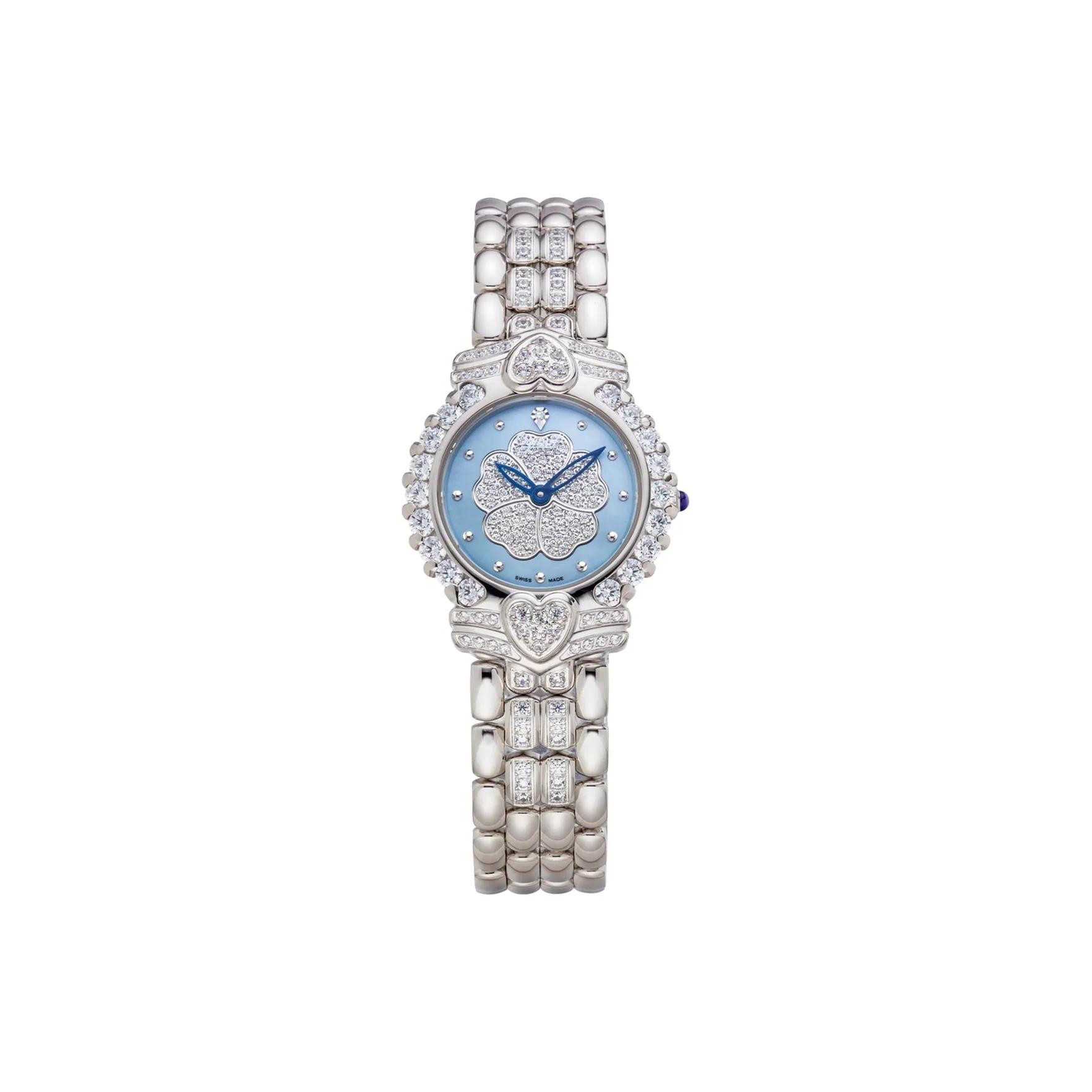 AIQIHUA Кварцевый механизм женские часы 28 мм синий