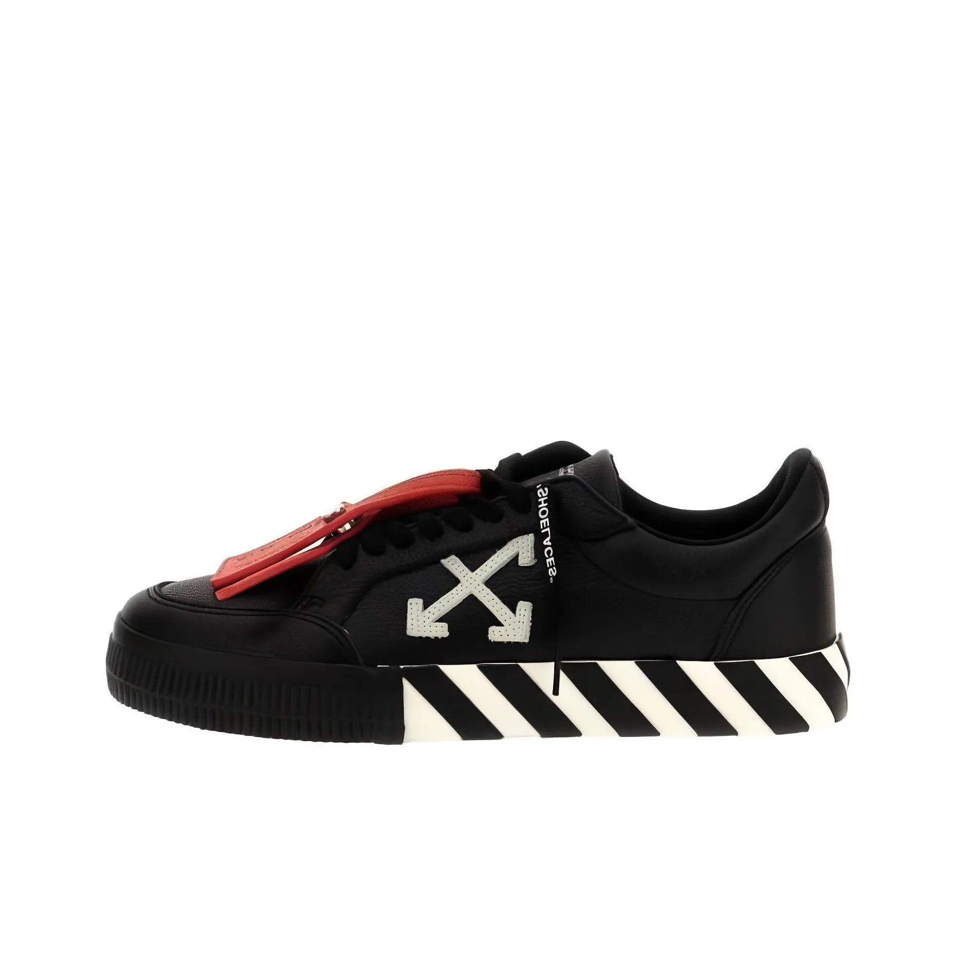 OFF WHITE Low Top Skateboard Shoes Men's Black