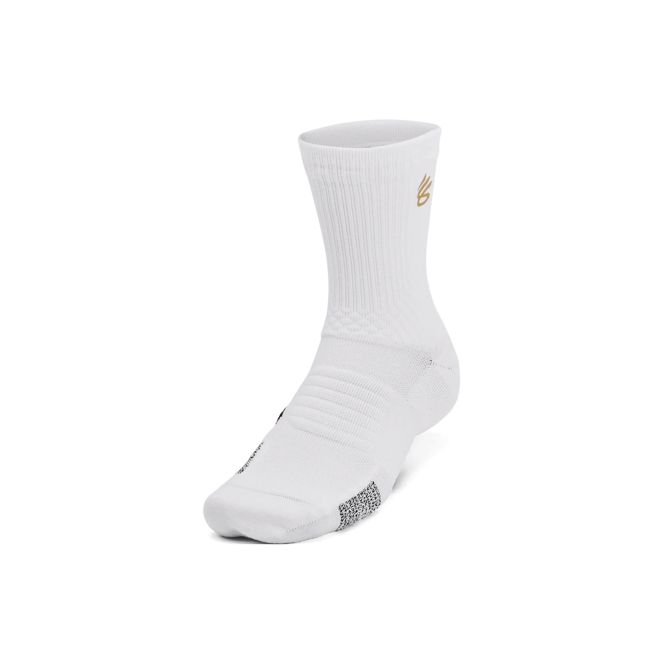 Under Armour Curry Mid Calf Socks Unisex 1 Pack White
