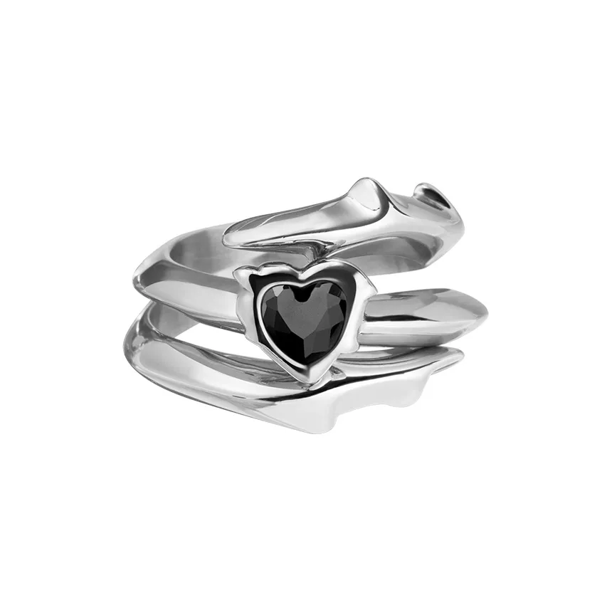 Кольца BLACKHEAD из титанового сплава унисекс