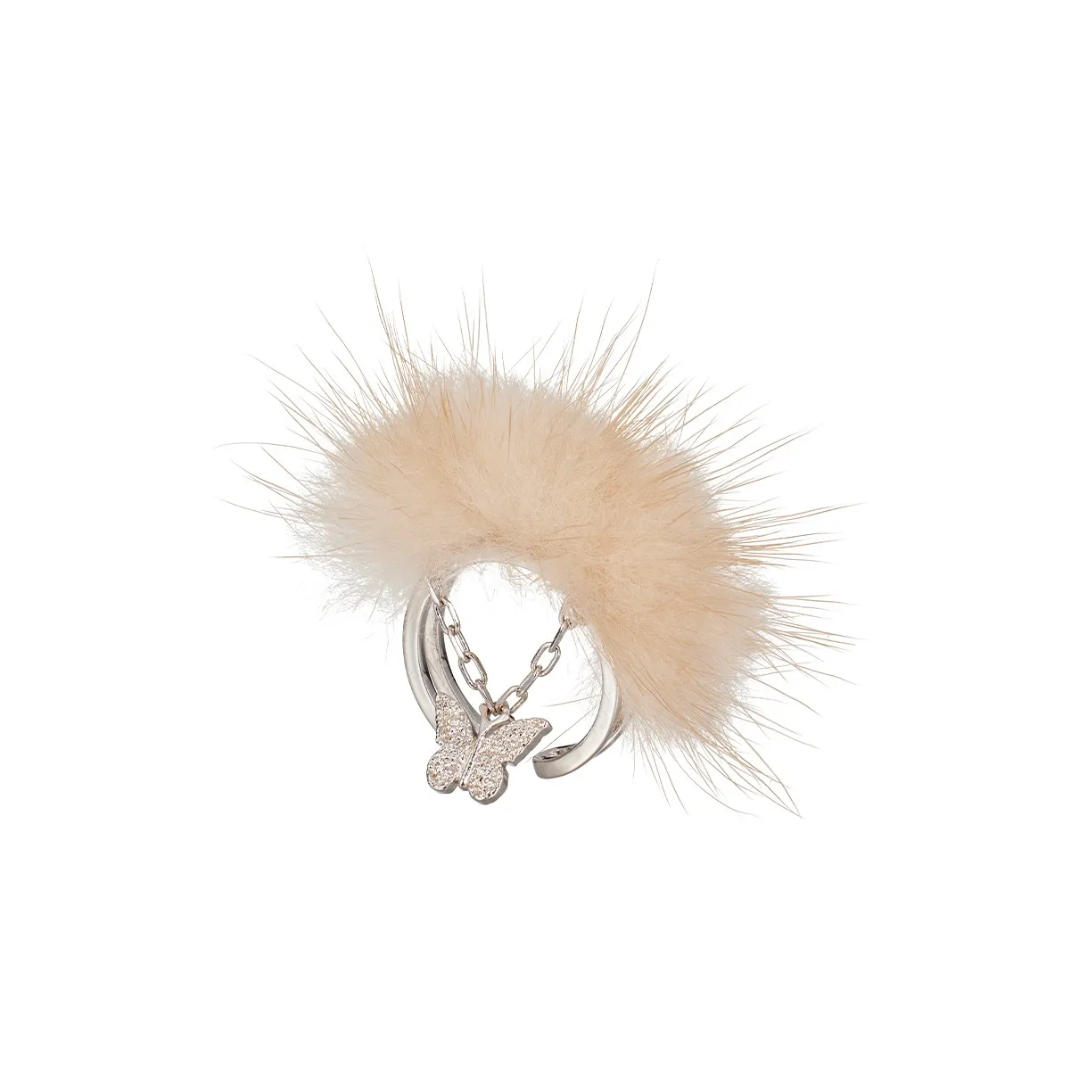STUGAZI White Gold Plated Copper Rings Unisex Silver Coffee