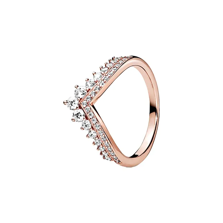 Pandora 925 Sterling Silver Rings Women's Rose Gold