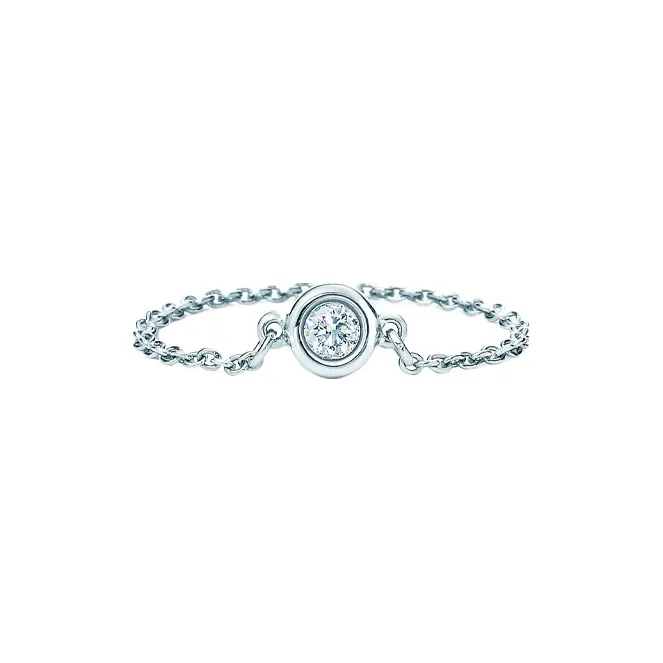 TIFFANY & CO. Elsa Peretti® Platinum Rings Unisex Silver