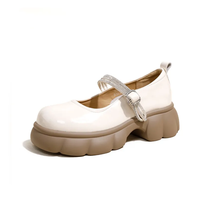 Ouumeis Платформа Туфли Мэри Джейн 5 см Женские