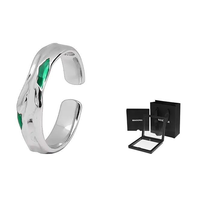 MAGICPOLE 925 Sterling Silver Rings Unisex Silver