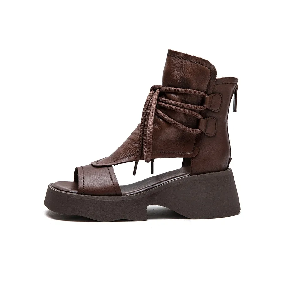 Yao Qia Roman Sandals 5cm Women's