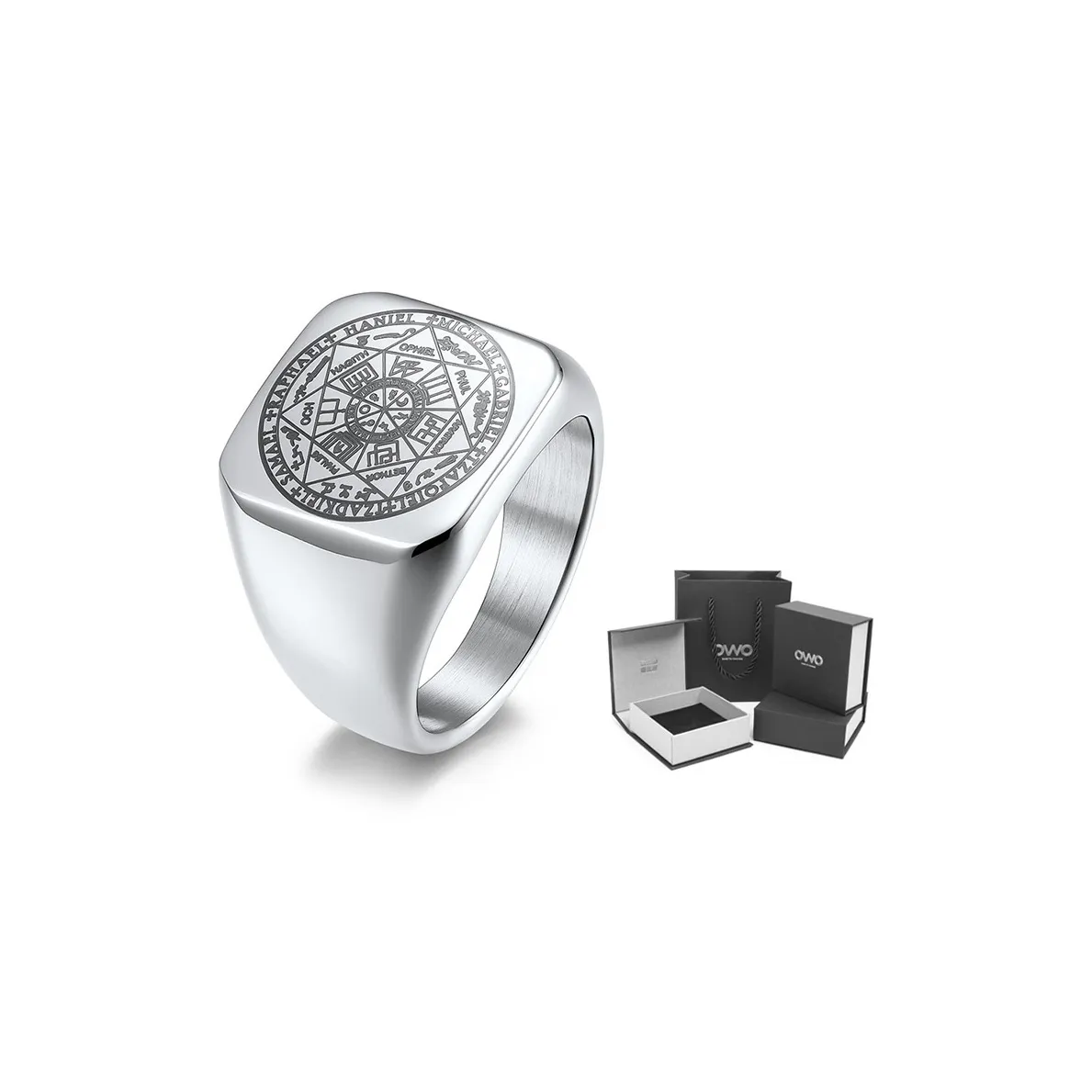 OWO Кольца из титанового стального сплава для мужчин