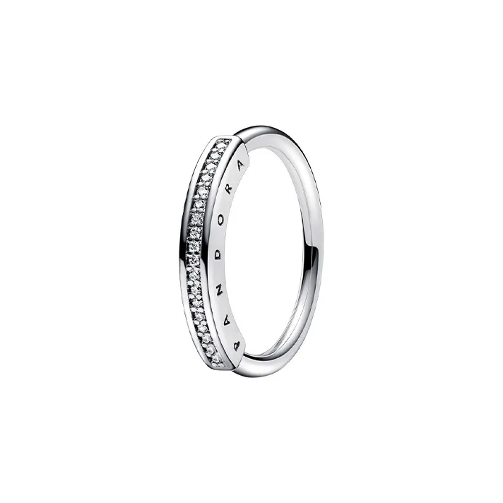 Pandora SIGNATURE 925 Sterling Silver Rings Women's Silver