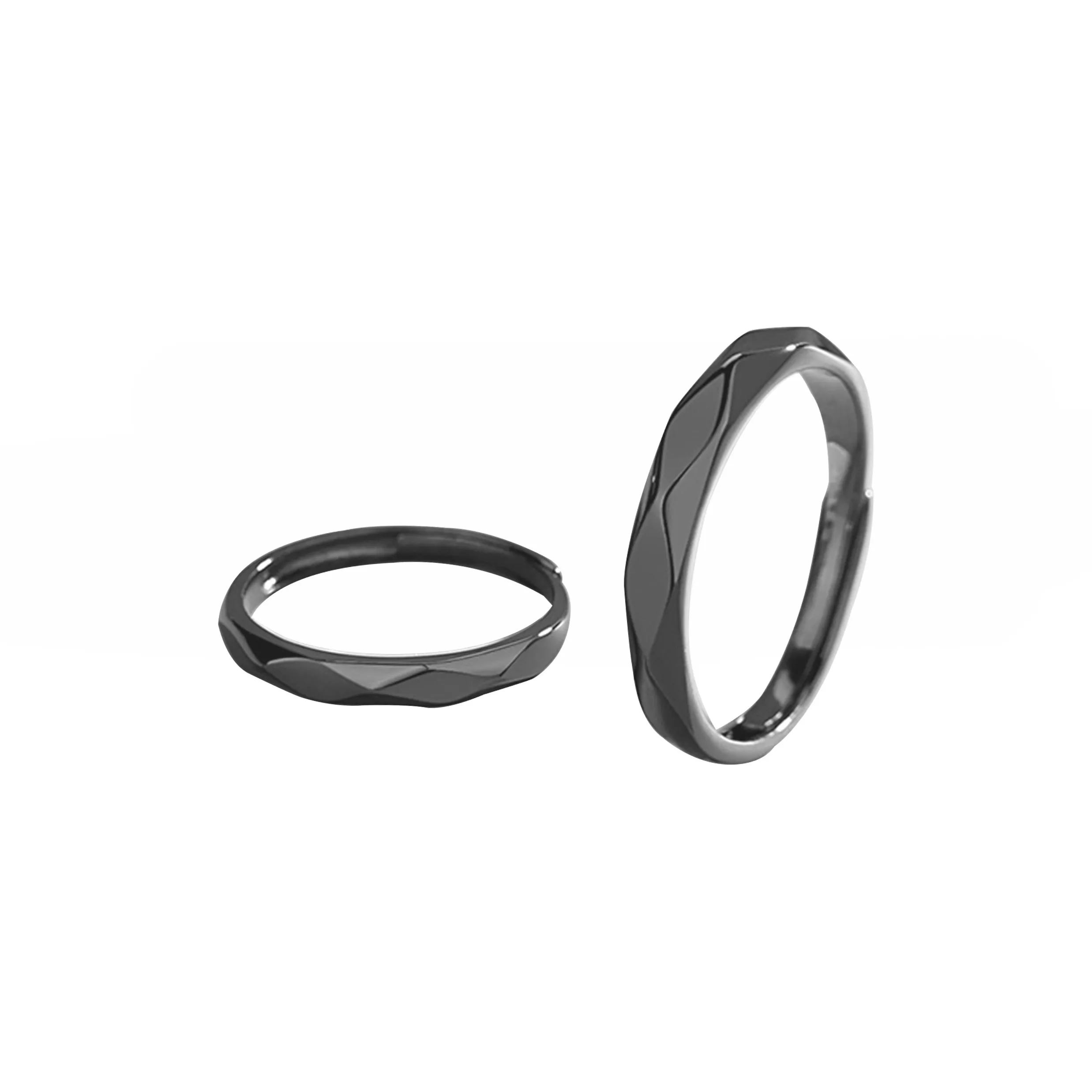 FireMonkey S925 Silver Rings Unisex Custom Greeting Card
